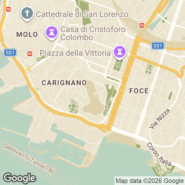 Mappa decorativa di Via di Scurreria 42/R, Genova